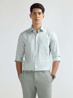 Arrow - Men Green Manhattan Slim Fit Printed Shirt