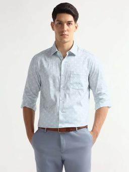 Arrow - Men Blue Printed Manhattan Slim Fit Shirt