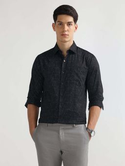 Arrow - Men Black Printed Manhattan Slim Fit Shirt