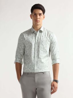 Arrow - Men Green Printed Manhattan Slim Fit Shirt