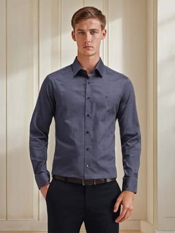 Arrow - Men Grey Slim Fit Self Design Shirt