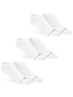 Dynamocks - Men and Women Ankle Length Socks White