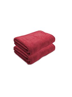 Black Gold - Oversized Microfiber Bath Towel Soft, Quick Dry & Absorbent Red (Pack of 2)