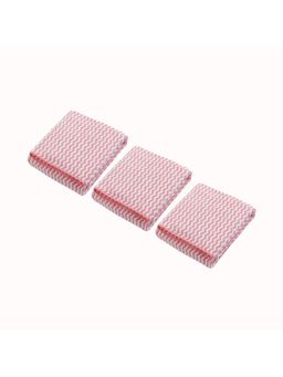 Black Gold - Zigzag Bath Towel Ultra Soft, Quick Dry & Highly Absorbent Pink (Pack of 3)