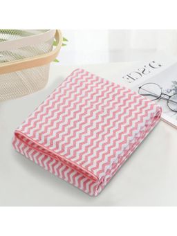 Black Gold - Microfiber Zigzag Bath Towel Ultra Soft, Quick Dry & Highly Absorbent Pink