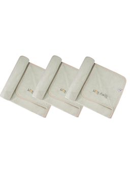 Black Gold - Microfiber Bath Towels Super Absorbent Plain Pipped Pista Green (Pack of 3)