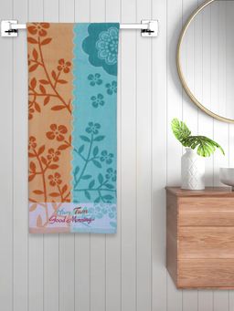 FABINALIV - Multicolor Floral 300 Gsm Cotton Bath Towel
