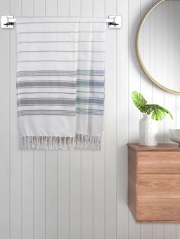 FABINALIV - Multicolor Striped 220 Gsm Cotton Bath Towels (Pack of 3)