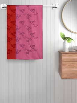 FABINALIV - Multicolor Floral 420 Gsm Cotton Bath Towels (Pack of 2)