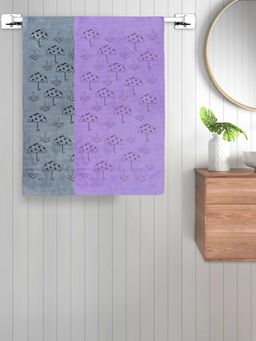 FABINALIV - Multicolor Abstract 420 Gsm Cotton Bath Towels (Pack of 2)