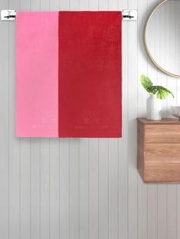 FABINALIV - Multicolor Solid 420 Gsm Cotton Bath Towels (Pack of 2)