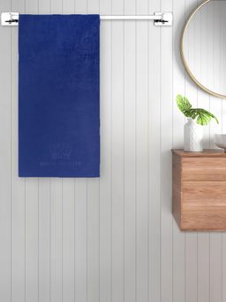 FABINALIV - Blue Solid 420 Gsm Cotton Bath Towel