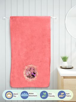 FABINALIV - Peach Solid 420 Gsm Cotton Bath Towel