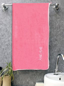 FABINALIV - Pink Solid 300 Gsm Cotton Bath Towel