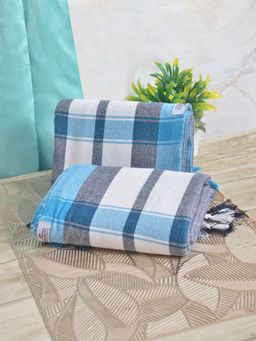 FABINALIV - Multicolor Striped 225 Gsm 100% Cotton Bath Towel (Pack of 2)