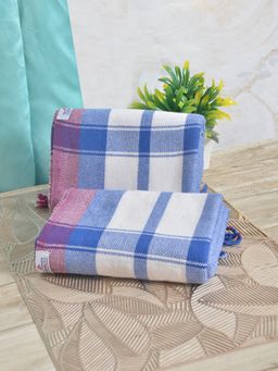 FABINALIV - Multicolor Striped 225 Gsm 100% Cotton Bath Towel (Pack of 2)