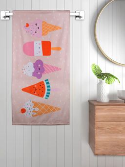 FABINALIV - Multicolor Cartoon Print Cotton Kids Bath Towel