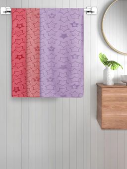 FABINALIV - Multicolor Geometric Cotton Kids Bath Towels (Pack of 3)