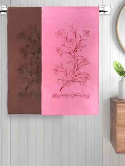 FABINALIV - Multicolor Floral 300 Gsm Cotton Kids Bath Towels (Pack of 2)