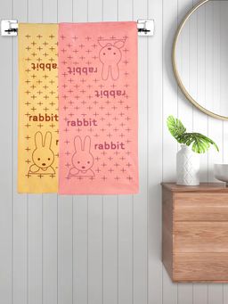 FABINALIV - Multicolor Cartoon 300 Gsm Cotton Kids Bath Towels (Pack of 2)