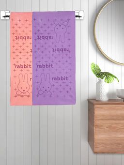 FABINALIV - Multicolor Cartoon 300 Gsm Cotton Kids Bath Towels (Pack of 2)
