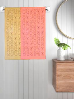 FABINALIV - Multicolor Cartoon 300 Gsm Cotton Kids Bath Towels (Pack of 2)