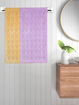 FABINALIV - Multicolor Cartoon 300 Gsm Cotton Kids Bath Towels (Pack of 2)