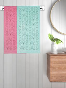 FABINALIV - Multicolor Cartoon 300 Gsm Cotton Kids Bath Towels (Pack of 2)