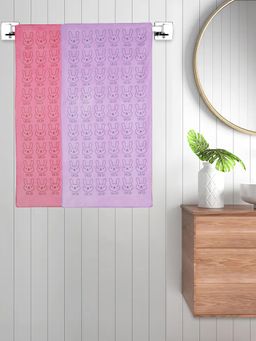 FABINALIV - Multicolor Cartoon 300 Gsm Cotton Kids Bath Towels (Pack of 2)