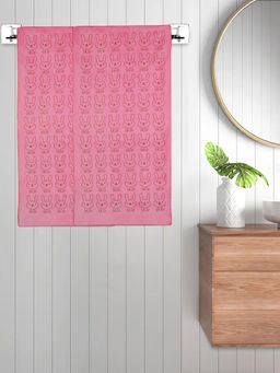 FABINALIV - Pink Cartoon 300 Gsm Cotton Kids Bath Towels (Pack of 2)
