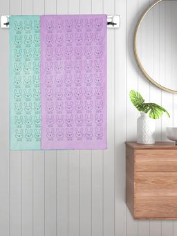 FABINALIV - Multicolor Cartoon 300 Gsm Cotton Kids Bath Towels (Pack of 2)