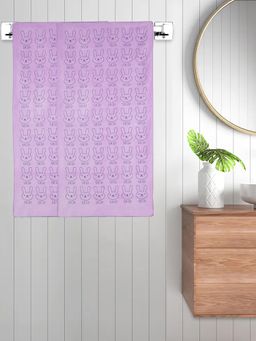 FABINALIV - Purple Cartoon 300 Gsm Cotton Kids Bath Towels (Pack of 2)