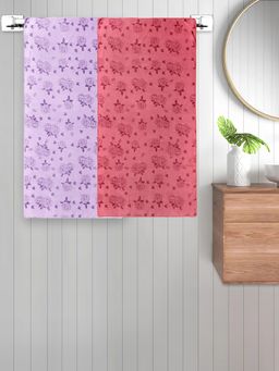 FABINALIV - Multicolor Floral 300 Gsm Cotton Kids Bath Towels (Pack of 2)