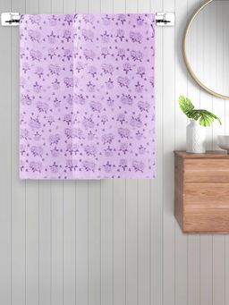 FABINALIV - Purple Floral 300 Gsm Cotton Kids Bath Towels (Pack of 2)