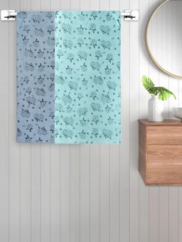 FABINALIV - Multicolor Floral 300 Gsm Cotton Kids Bath Towels (Pack of 2)