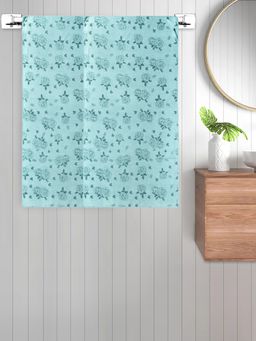 FABINALIV - Green Floral 300 Gsm Cotton Kids Bath Towels (Pack of 2)