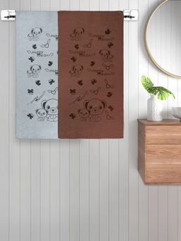 FABINALIV - Multicolor Cartoon 300 Gsm Cotton Kids Bath Towels (Pack of 2)