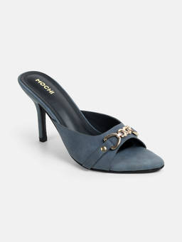 Mochi - Women Blue Synthetic Heels