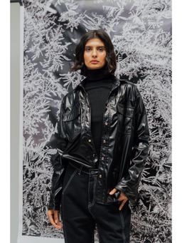 FREAKINS - Black Leather Jacket