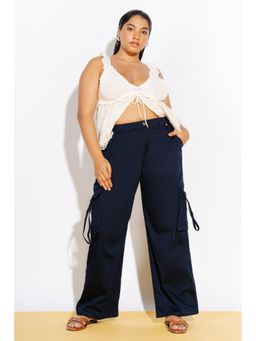 FREAKINS - Curve Regal Blue Cargo Pants