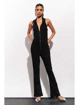 FREAKINS - Soft Sculpt Black Jumpsuit