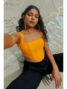 FREAKINS - Merry Orange Corset Top