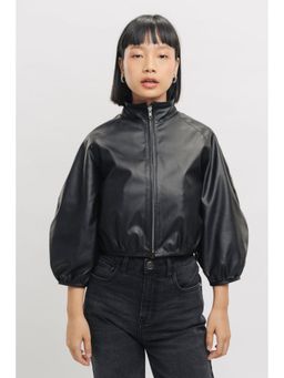 FREAKINS - Ying Yang Bomber Crop Jacket