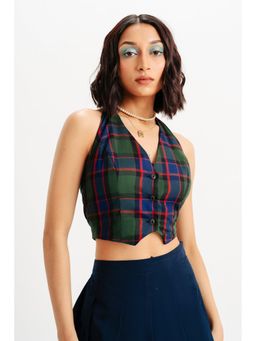 FREAKINS - Red Plaid Vest