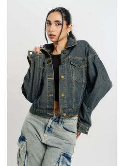 FREAKINS - Dark Blue Denim Jacket