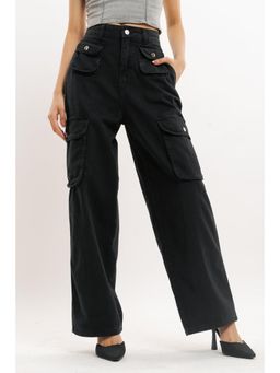 FREAKINS - Black Coin Pocket Cargo Pant