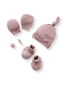 Cocoon Care - Bamboo Muslin Solid Cap, Mittens and Socks