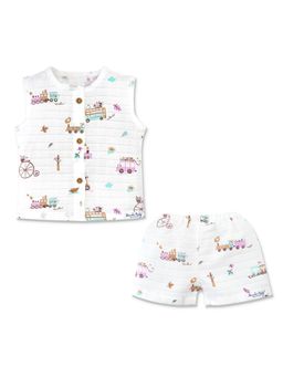 Honcho Baby - Muslin Cotton Sleeveless Co-Ord Set