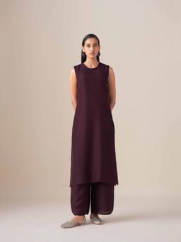 AMPM - Charcoal Black Smooth Silk Mazira Pant