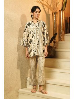 SURABHI ARYA - Beige Pintuck Co-Ords